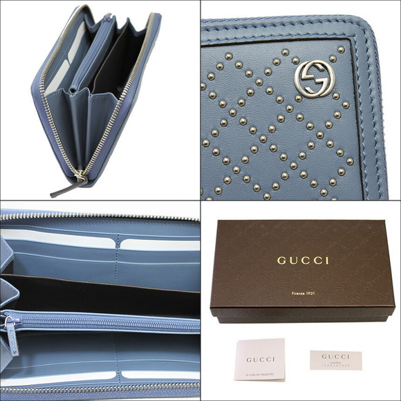 Gucci Long Wallet Sky Zip BlueDiamante - Picture 3 of 3